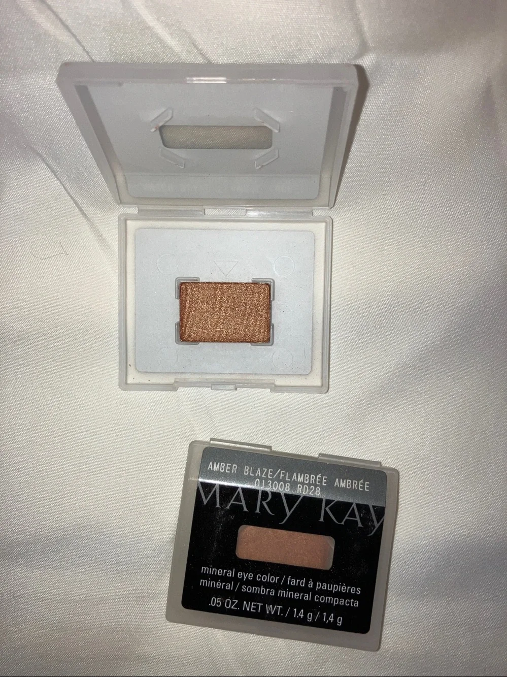 (2) New Amber Blaze Mary Kay Mineral Eye Color Powder Eyeshadow Refill